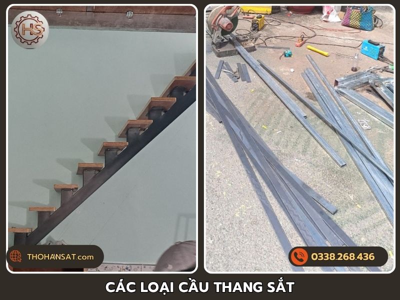 Tổng hợp các loại cầu thang sắt đẹp, hiện đại cho nhà ống và gác lửng
