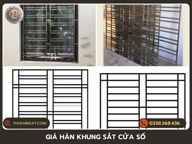 Bảng báo giá chi phí hàn khung sắt cửa sổ bảo vệ mới nhất.