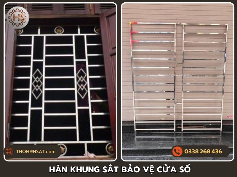 Gia công hàn lắp ráp các loại khung bảo vệ cửa sổ theo kích thước