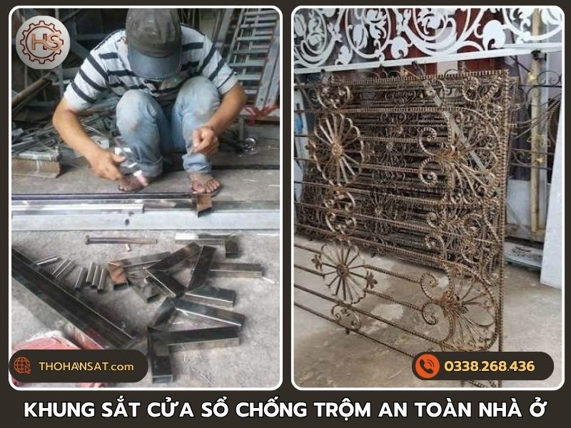 Giải pháp thi công khung sắt cửa sổ chống trộm an toàn cho nhà ở.