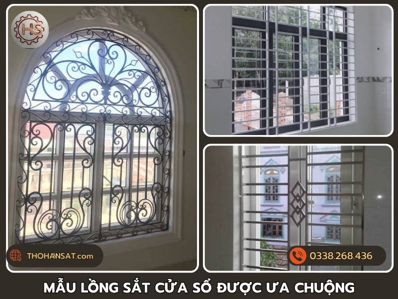 Các mẫu lồng sắt, chuồng cọp bảo vệ cửa sổ được ưa chuộng hiện nay