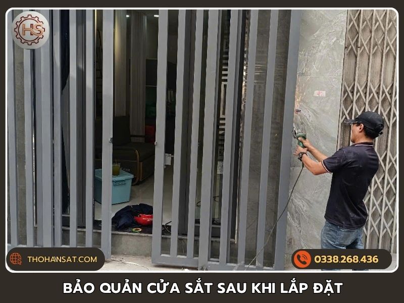 Hướng dẫn bảo quản cửa sắt sau khi lắp đặt đúng cách
