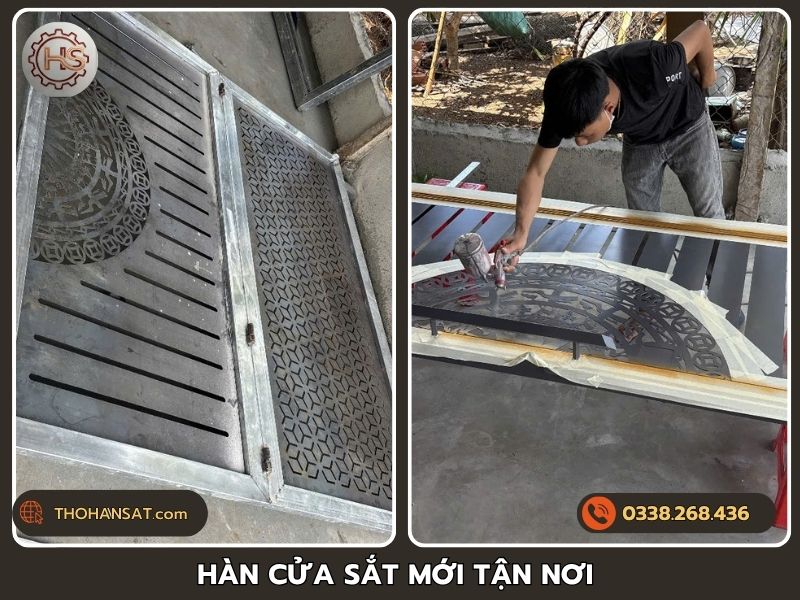 Đội ngũ thợ hàn cửa sắt mới tận nơi nhanh chóng trong ngày