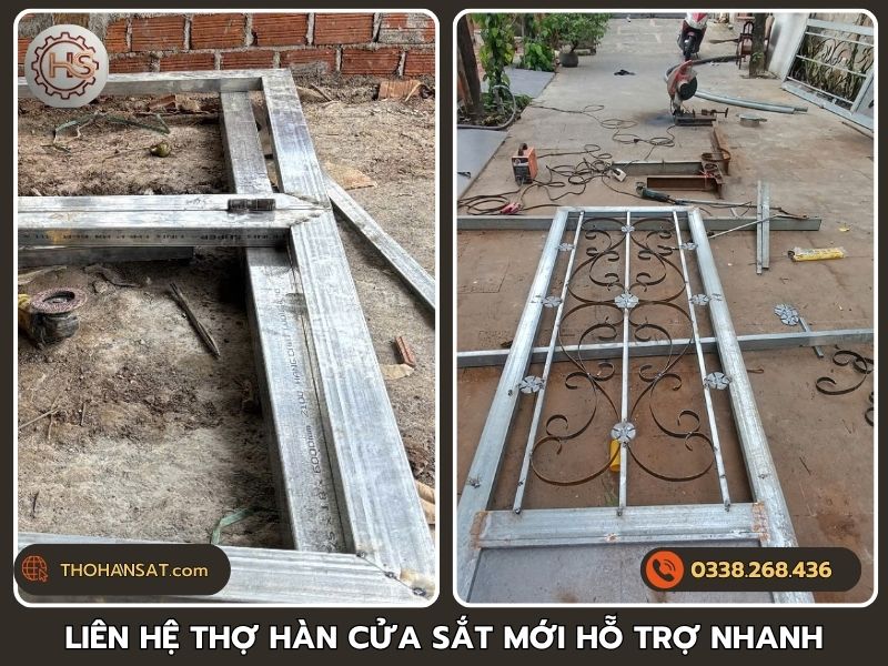 Liên hệ thợ hàn cửa sắt mới hỗ trợ nhanh tại TPHCM