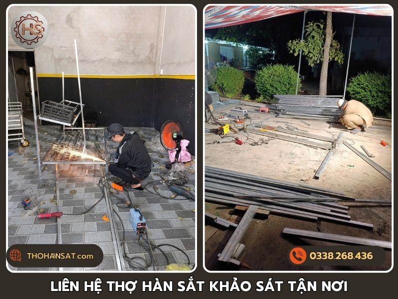 Thợ hàn sắt khảo sát và thi công tận nơi uy tín tại TPHCM