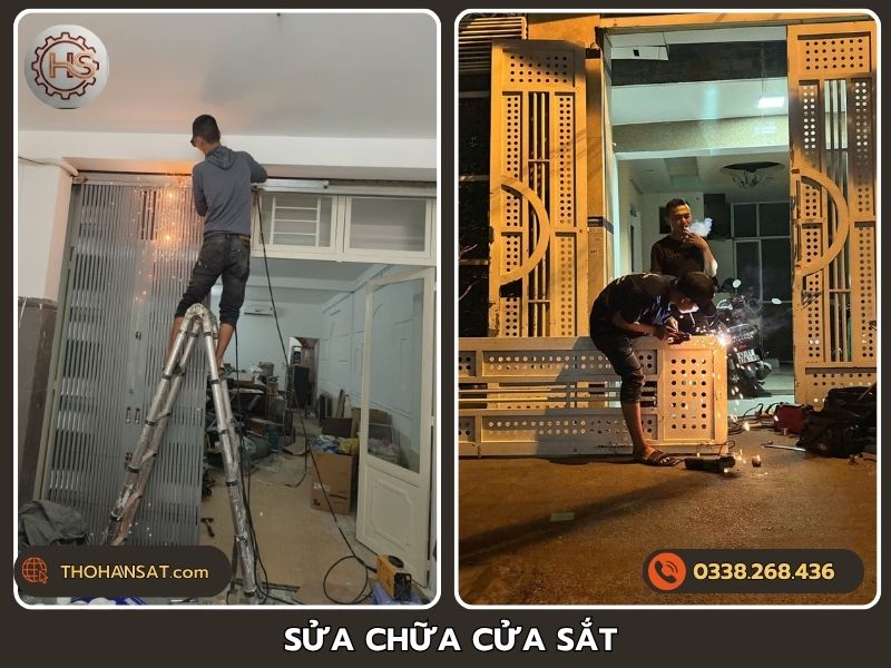 Thợ chuyên nhận sửa chữa cửa sắt tận nhà TPHCM