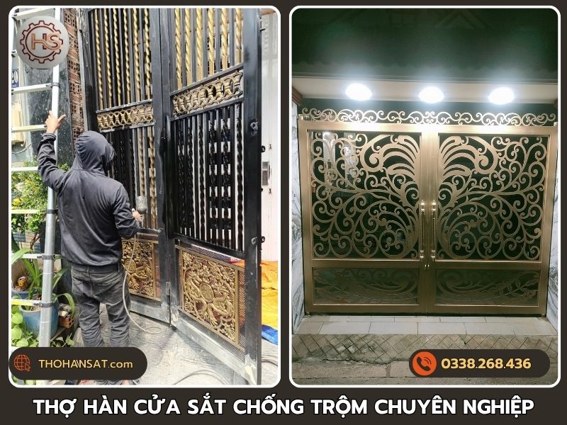 Đội thợ hàn cửa sắt chống trộm chuyên nghiệp tại TPHCM