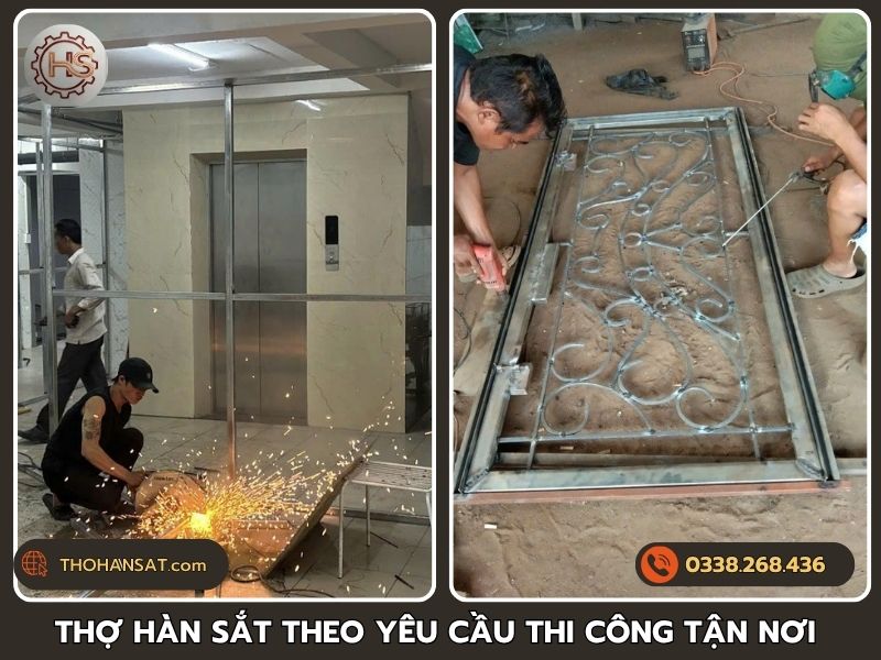 Đội thợ hàn sắt theo yêu cầu chuyên thi công tận nơi