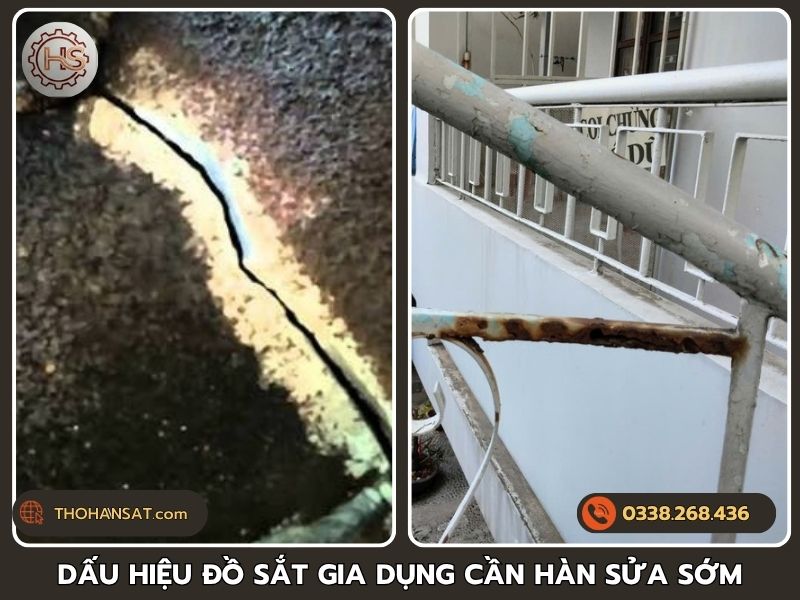 Nhận biết các dấu hiệu đồ sắt gia dụng bị nứt gãy cần gọi thợ sửa sớm