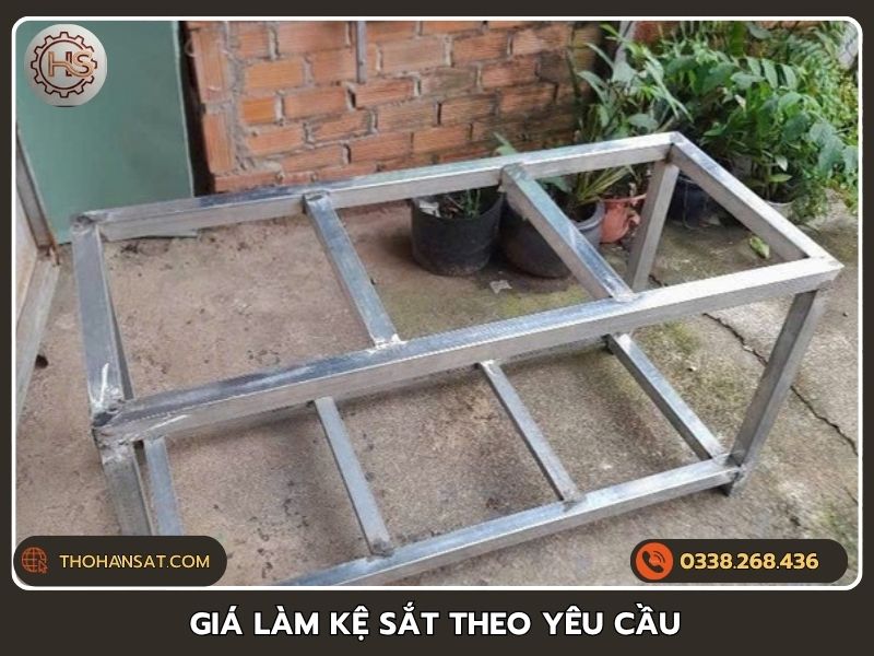 Bảng báo giá chi tiết vật tư sắt hộp và nhân công làm kệ đa năng theo yêu cầu