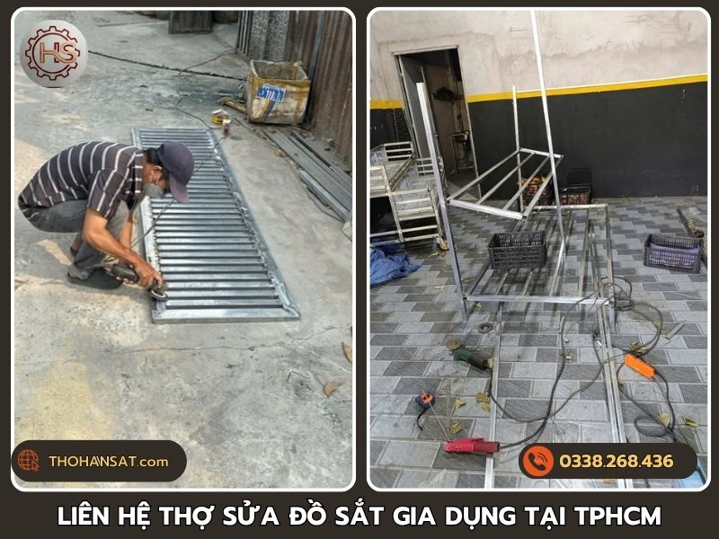 Liên hệ thợ sửa chữa đồ sắt gia dụng chuyên nghiệp tận nhà tại TPHCM