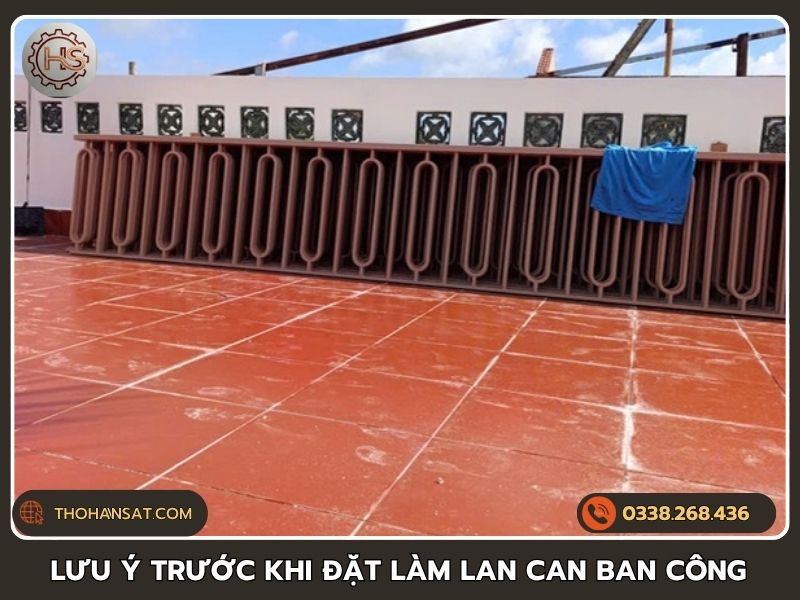 Khu vực sân thượng và những lưu ý quan trọng trước khi tiến hành thi công lắp đặt lan can ban công