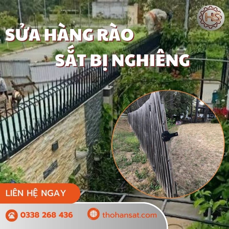 Chân trụ hàng rào sắt lỏng: cách xác định hư hỏng