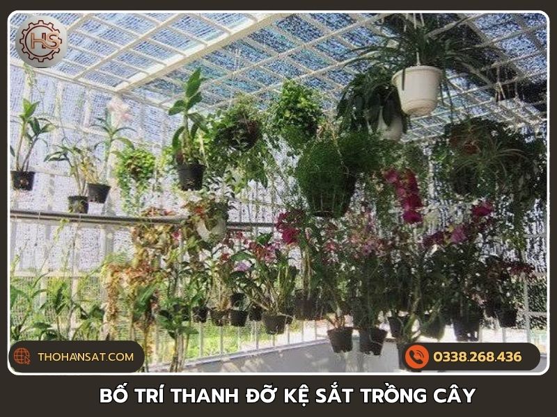 Kỹ thuật tính toán bố trí thanh đỡ chịu tải trọng cho kệ sắt trồng cây