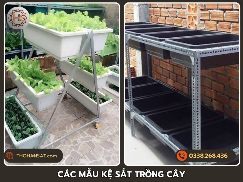 Giới thiệu các mẫu kệ sắt để chậu hoa và trồng cây đẹp, hiện đại nhất