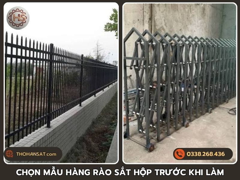 Tư vấn lựa chọn mẫu thiết kế hàng rào sắt hộp chống trộm trước khi thi công