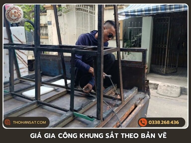 Bảng báo giá chi phí gia công khung sắt theo bản vẽ thiết kế