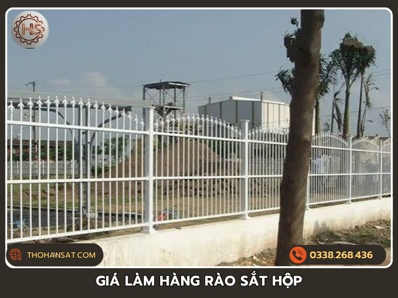 Bảng báo giá chi phí nhân công và vật tư thi công làm hàng rào sắt hộp