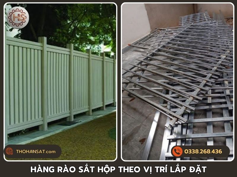 Thiết kế hàng rào sắt hộp bảo vệ phù hợp với từng vị trí lắp đặt và địa hình