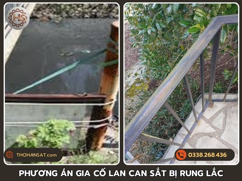 Khảo sát và đề xuất phương án gia cố lan can sắt bị rung lắc tối ưu