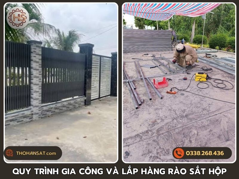 quy trình cắt ráp và hàn kết cấu sắt tại công trình