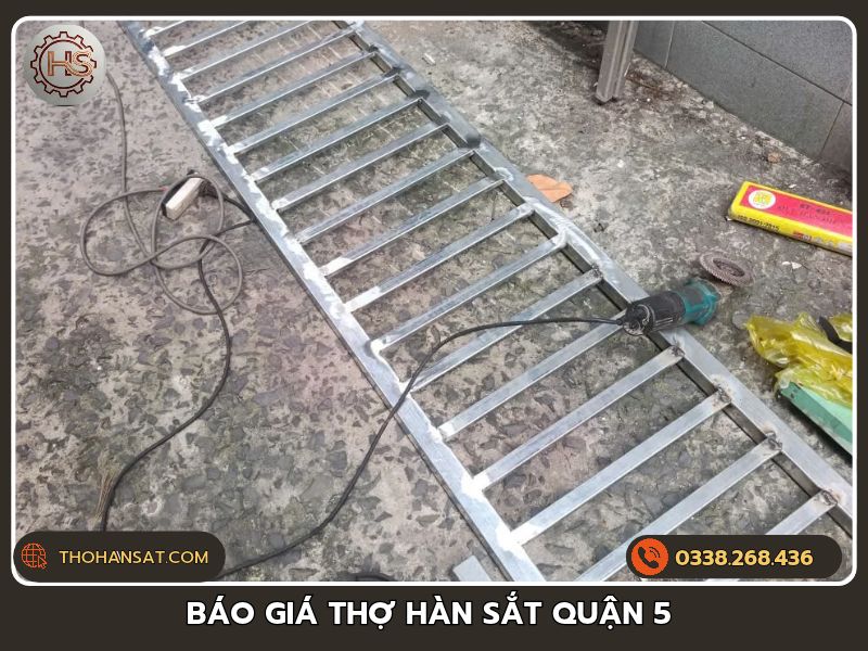 Bảng báo giá thợ hàn sắt Quận 5 thi công sửa chữa sắt tận nơi