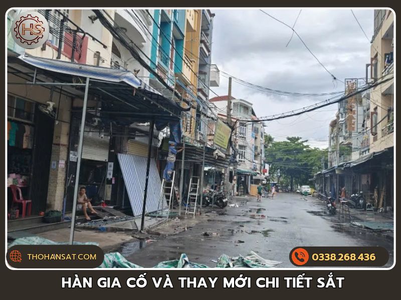 Dịch vụ hàn gia cố và thay mới chi tiết sắt bị hư hỏng rỉ sét tại nhà